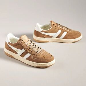 Gola Hawk Suede Sneakers in Tobacco Brown